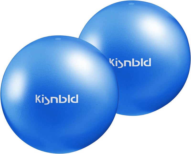 kisnbld Small Exercise Ball, 9 Inch Mini Pilates Ball, Anti Burst and Slip Resistant Mini Yoga Ball for Stability, Fitness, Physical Therapy, Stretching & Core Strength Workout at Home Gym & Office - Image 1